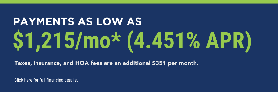 Monthly Payment as low as 1,215/mo. Terms and conditions apply, see a New Home Counselor for details.