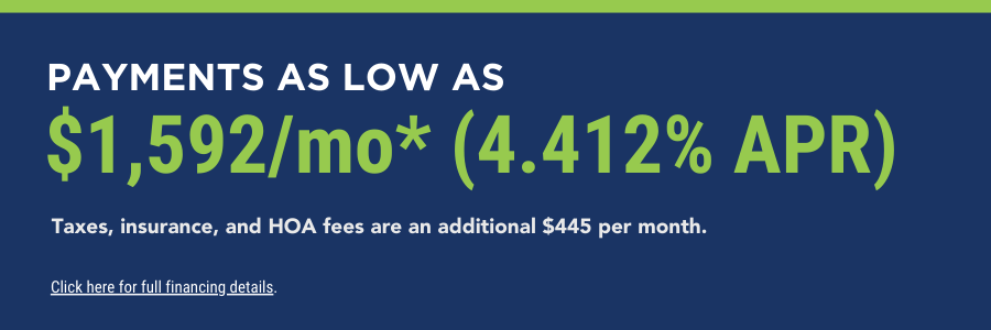Monthly Payment as low as 1,592/mo. Terms and conditions apply, see a New Home Counselor for details.
