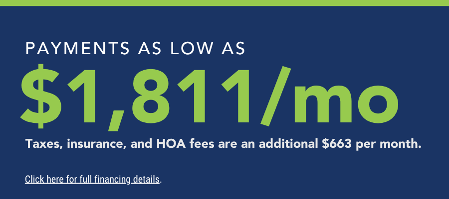 Payment incentive banner. Restrictions apply, see a New Home Counselor for details.