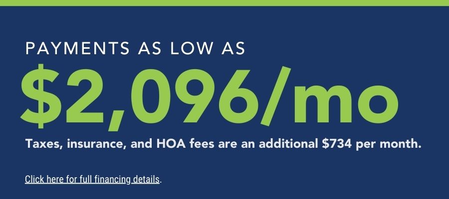 Monthly payment web banner. See a new home counselor for details.