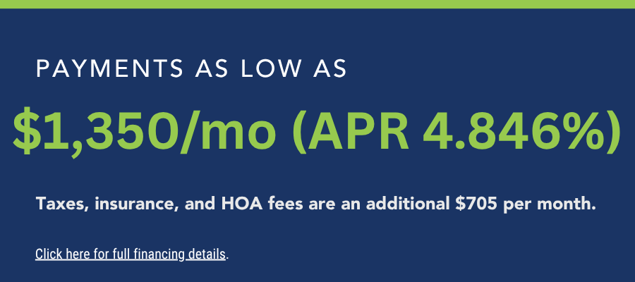 Estimated monthly payment banner for On2 Homes at Reunion. See a New Home Counselor for details.