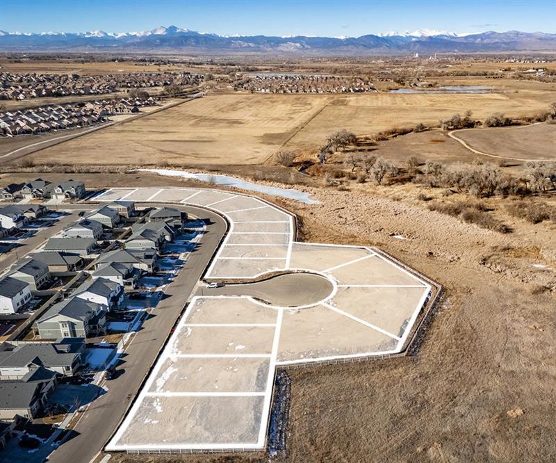 An image of the lot lines of the 18 premium homesites at Brio in Thompson River Ranch.