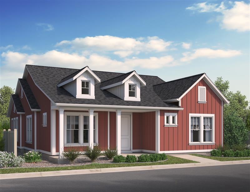 Rendering of the 2025 St Jude Showplace home being built by Oakwood Homes.