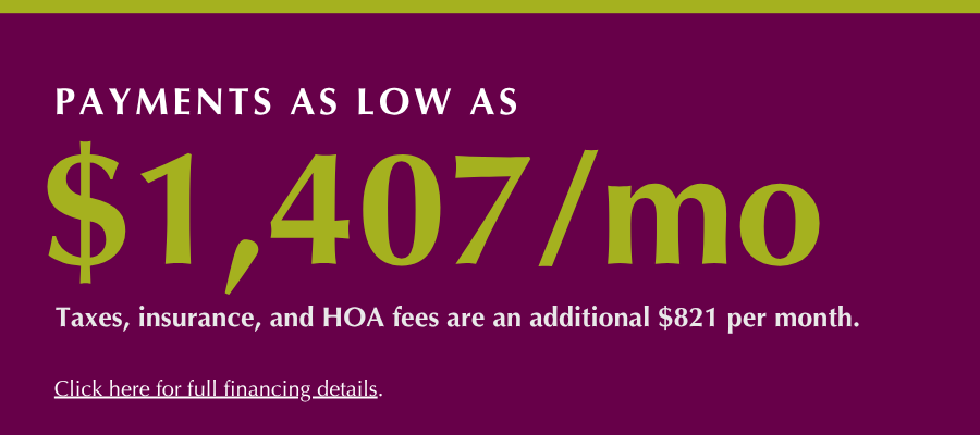 Payment incentive banner. Restrictions apply, see a New Home Counselor for details.